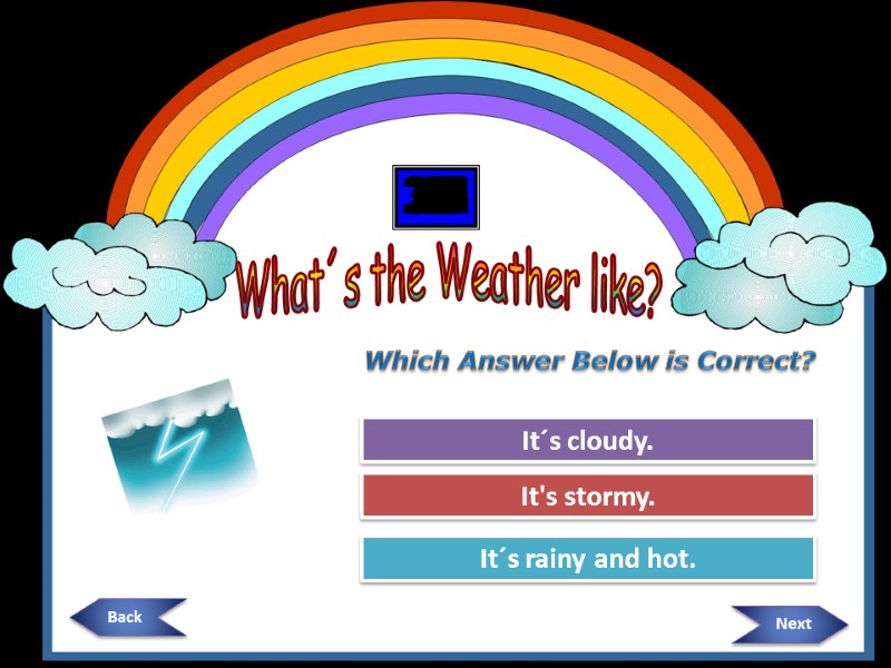 What´s the Weather like? Which Answer Below is Correct?  Try Again Try Again